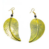Inspired by nature, these handcrafted brass leaf earrings captured the essence of nature's beauty. Truly one-of-a-kind.