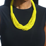 The Kari beaded necklace is perfect for you! Crafted with unparalleled attention to detail, a statement piece that exudes African-inspired glamor. Add a vibrant touch of color to any outfit.