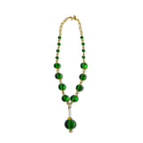 The Makena II necklace is bold and delicate. Made from recycled glass bottles. Pair it with the earrings for a stunning look.