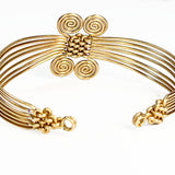 Handcrafted brass wired bracelet for everyday style.