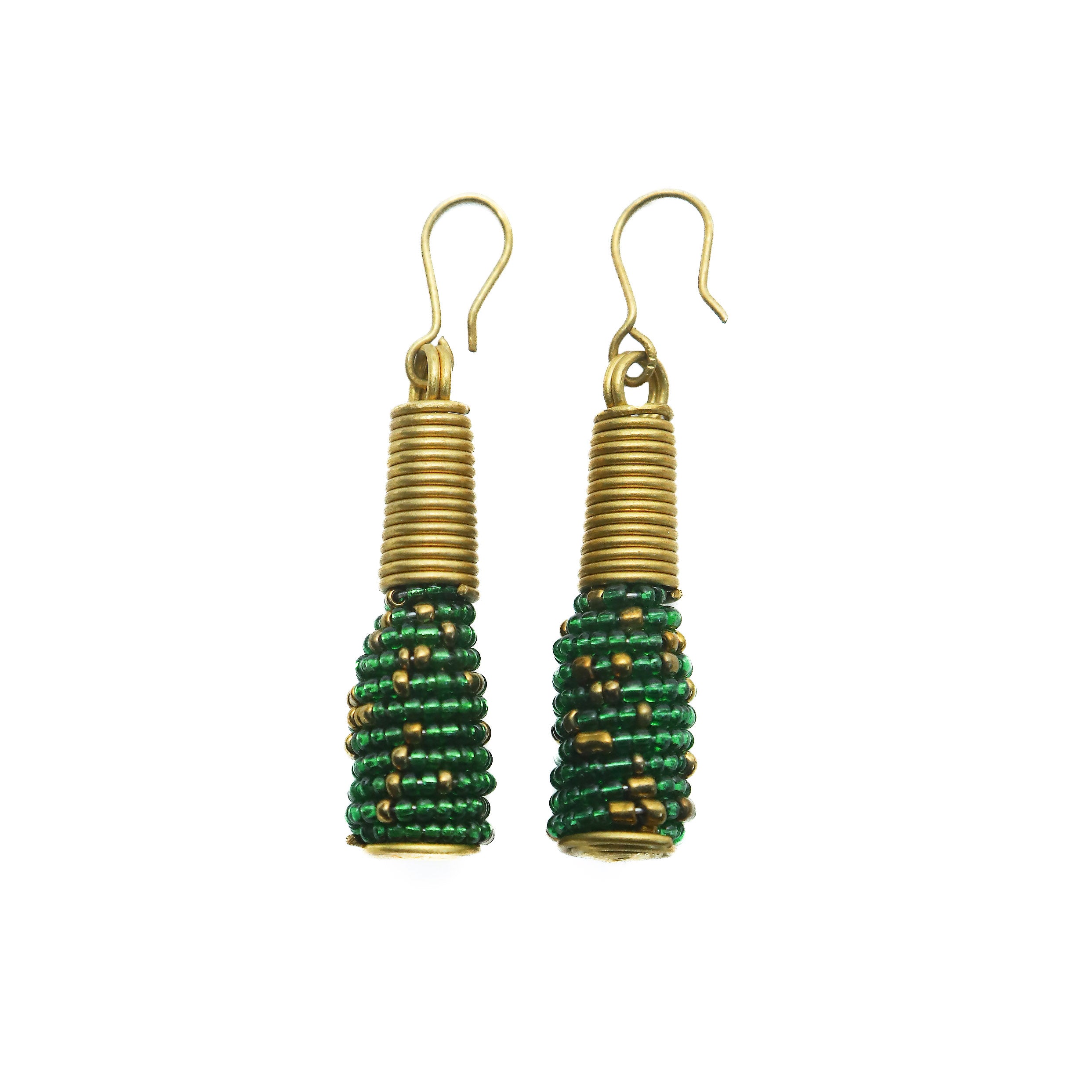 The Ayana earrings are a fun and simple way to add a pop of color to any outfit.