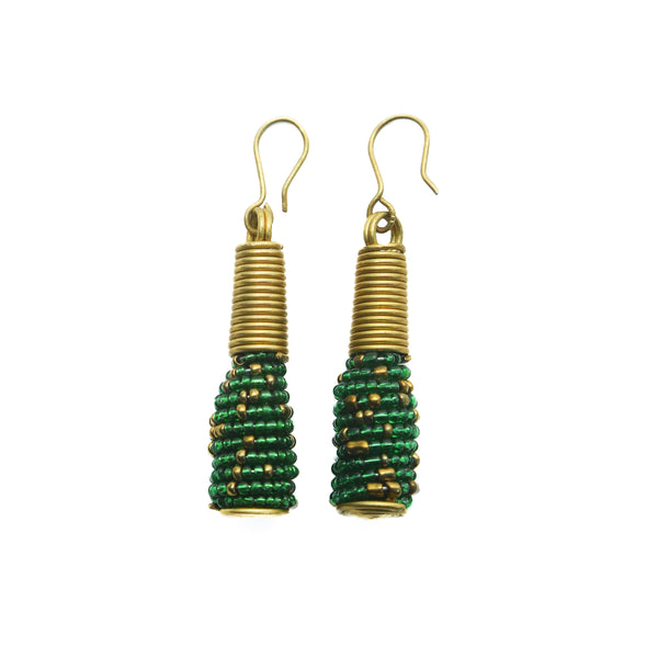 The Ayana earrings are a fun and simple way to add a pop of color to any outfit.
