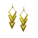 Turn heads in these striking hand-cut and hammered statement earrings. Pair the Nuru earrings with a white t-shirt and your favorite jeans for a flattering and bold look.