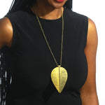 Jani brass hammered necklace. 