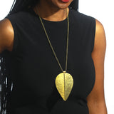 Jani brass hammered necklace. 