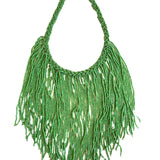 Show-stopping handmade necklace, intricately made with glass beads. Effortless and unique style. 